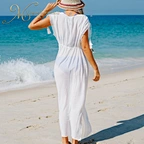women white beach dress